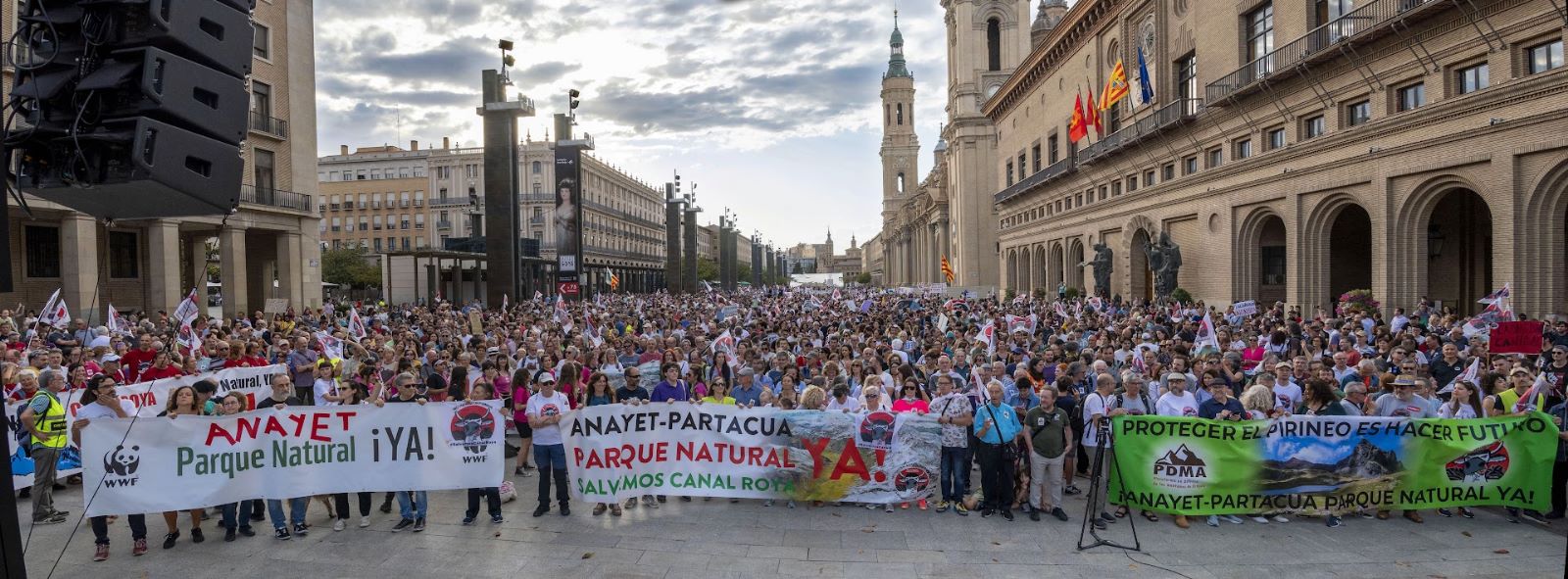 Imágenes de la manifestación del 6 de mayo por el Canal Roya